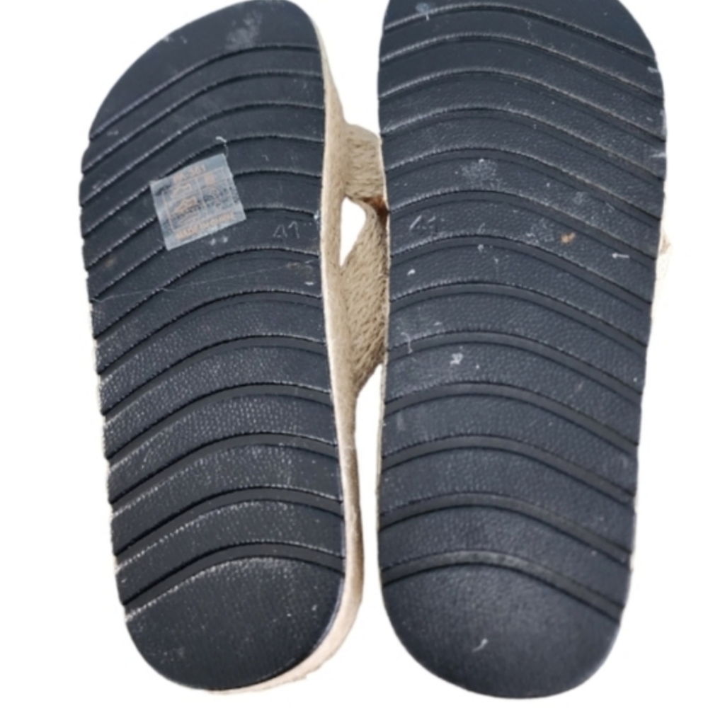 Women's Tan Platform Slides - Picture 4 of 4